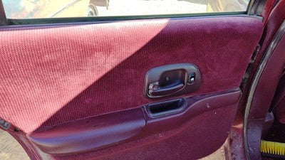 1995-1997 Chevy Lumina Driver Left Rear Door Trim Panel With Switches Back Red
