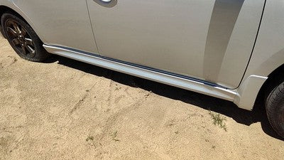 07-12 Sentra Sr Passenger Right Lower Rocker Panel Moulding Side Silver K23