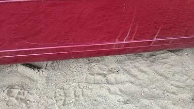 95-02 Eldorado Driver Left Front Lower Moulding From Door Trim Crimson Red 86U