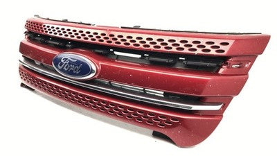 2011-2015 Ford Explorer Front Grille Assembly Oem Ruby Red Rr Bb5z8200ca