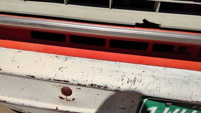 1973-1980 Chevy Silverado K10 Front Lower Grille Filler Trim Oem Orange 06270858