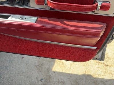 1986 Olds 88 Passenger Right Front Door Trim Panel With Switches Red
