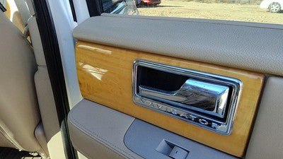 07-10 Navigator Passenger Right Rear Door Trim Panel With Switches Back Tan