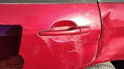 2003-2006 Mitsubishi Outlander Driver Left Rear Outside Door Handle Oem Back Red