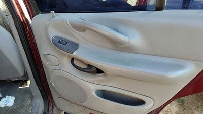 97-99 Expedition Passenger Right Rear Inside Door Trim Panel Switches Back Gray