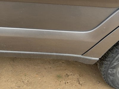 05-09 Legacy Outback Driver Left Rear Lower Moulding From Door Back Silver Slq