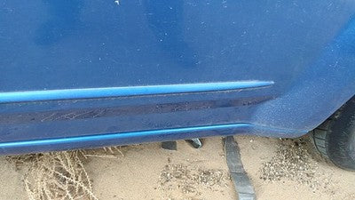 08-14 Dodge Avenger Driver Left Rear Moulding From Door Back Trim Strip Blue Pbd