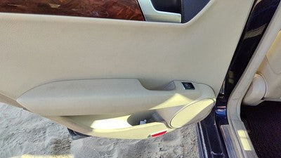 12-13 C300 Driver Left Rear Door Trim Panel With Switches Back Beige 125