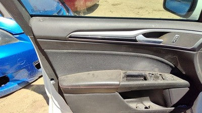 13-14 Fusion Driver Left Front Door Trim Panel With Master Switch Charcoal Dw