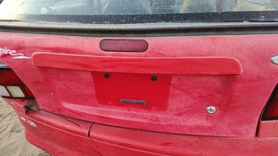 1994-1997 Ford Aspire License Plate Trim Surround Panel Tail Trunk Finish Red