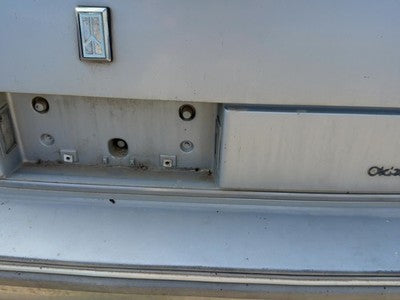 1986 Olds 88 License Plate Trim Surround Panel Oem Tail Trunk Finish Silver