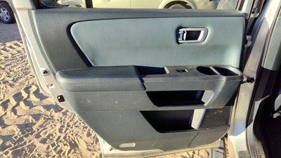 09-11 Pilot Driver Left Rear Door Trim Panel With Switches Back Gray/Blue Gr