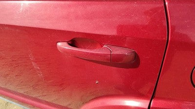 09-10 Dodge Journey Driver Left Rear Outside Door Handle Back Inferno Red Prh