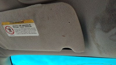 2003-2005 Dodge Neon Driver Left Sun Visor Oem Gray 0Wr611l2aa