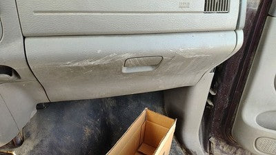 03-05 Dodge Ram 2500 Glove Box Assembly Complete Door With Latch Oem Taupe L5