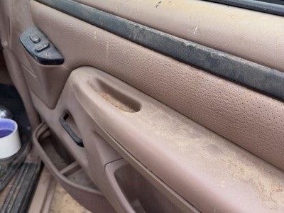 1997-1998 Ford F250 Passenger Right Front Door Trim Panel With Switches Brown Rk