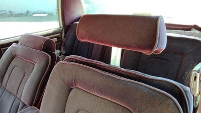 1989 Buick Century Pair Of Headrests Oem Left Right Set Seat Red