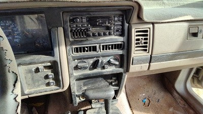 1994-1995 Jeep Grand Cherokee Trim Bezel Around Radio Surround Dash Panel Gray
