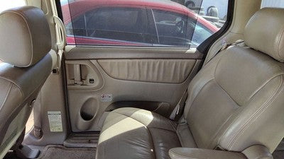 04-05 Sienna Passenger Right Rear Door Trim Panel With Switches Back Fawn 41