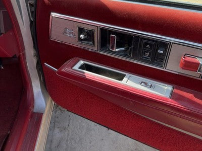 1986 Olds 88 Passenger Right Front Door Trim Panel With Switches Red