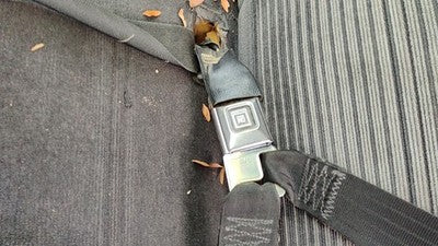 1993 Chevy S10 Blazer Driver Left Front Seat Belt Buckle Receiver Oem Black