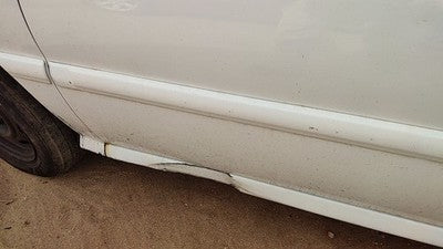 2001-2002 Kia Rio Driver Left Front Moulding From Door Oem Trim Strip White