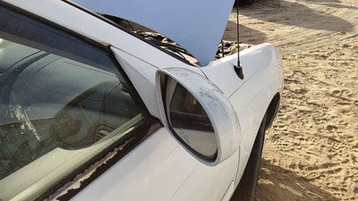 2000-2003 Nissan Sentra Passenger Right Side Mirror Door Mounted Power White Qm1