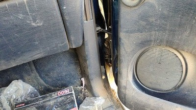 2001 Dodge Caravan Passenger Right Lower Kick Trim Panel Oem Blue