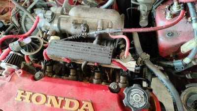 96-00 Civic Hx Coupe Complete Fuel Rail With Injectors Set Loaded 1.6L Vtec-E