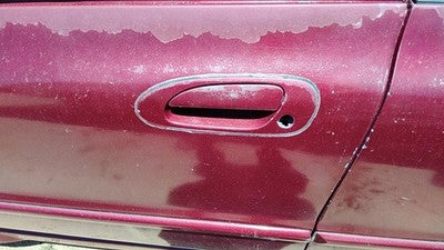 1995 Honda Accord Driver Left Rear Outside Door Handle Oem Back Red