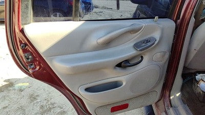 97-99 Expedition Driver Left Rear Inside Door Trim Panel With Switches Back Gray