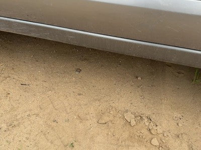 05-09 Legacy Outback Driver Lower Rocker Panel Moulding Side Skirt Silver Slq