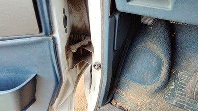 1993 Gmc Safari Driver Left Lower Kick Trim Panel Oem Blue