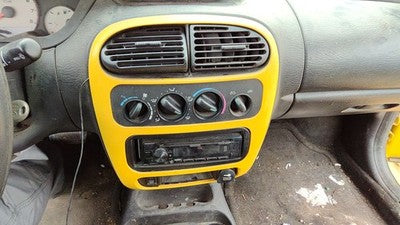 2000-2005 Dodge Neon Trim Bezel Around Radio Surround Dash Panel Oem Yellow