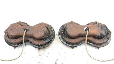 1958 Chevy 300 Driver Left Passenger Right Headlight Assembly Set Oem Bucket