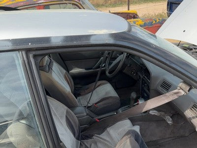 1990 Subaru Legacy Passenger Right Seat Belt Track Assembly Oem Power Slide Gray