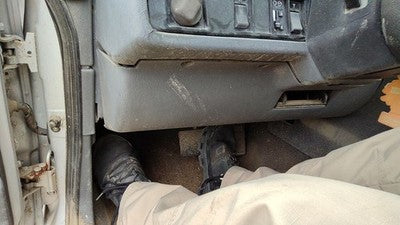 1991-1992 Volvo 740 Lower Dash Under Column Knee Bolster Trim Panel Oem Gray