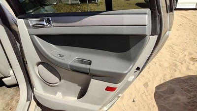 07-08 Pacifica Passenger Right Rear Door Trim Panel With Switches Back Gray Da