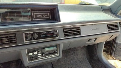 1989-1991 Olds 88 Large Dash Trim Bezel With Heater Vents Oem Gray
