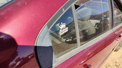 06-11 Accent Passenger Right Rear Vent Window Back Door Glass With Frame 4 Door