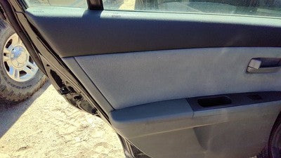 07-09 Sentra Driver Left Rear Door Trim Panel With Switches Back Charcoal W