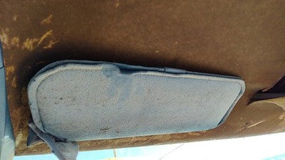 1985 Pontiac Sunbird Driver Left Sun Visor 2Dr Oem Blue