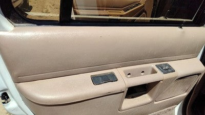 93 Ford Explorer Driver Left Rear Inside Door Trim Panel With Switches Back Tan
