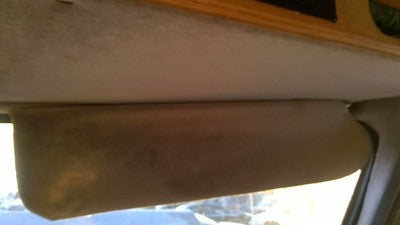 1989 Chevy G20 Van Passenger Right Sun Visor Oem Blue