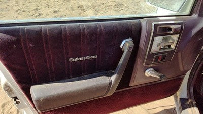 1987 Olds Ciera Driver Left Front Door Trim Panel With Master Switch Red