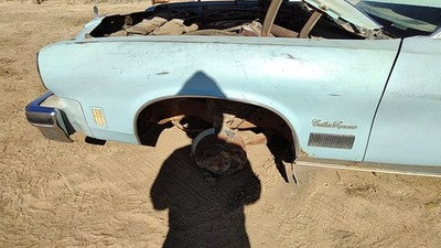 1974-1975 Cutlass Supreme Driver Left Front Fender Oem Blue