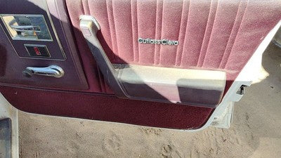 1987 Olds Ciera Passenger Right Front Door Trim Panel With Switches Red