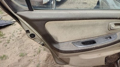 2000-2001 Nissan Maxima Driver Left Rear Door Trim Panel With Switches Back Tan