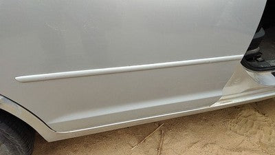 06-12 Fusion Passenger Right Rear Moulding From Door Back Trim Strip Silver Ux