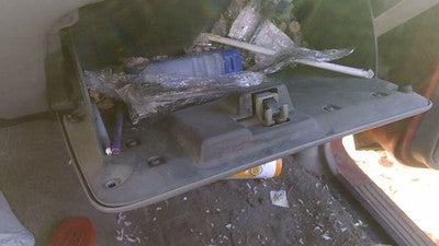 1997 Ford Ranger Glove Box Assembly Complete Door With Latch Oem Gray